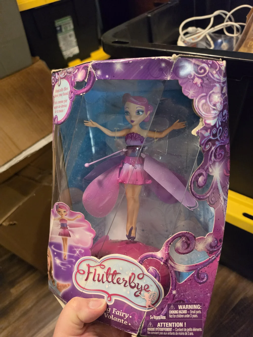 Mattel Flutterbye Pink Fairy Doll with Purple Accents